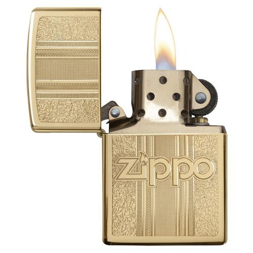  5610   Zippo 29677 Pattern Design High Polish Brass