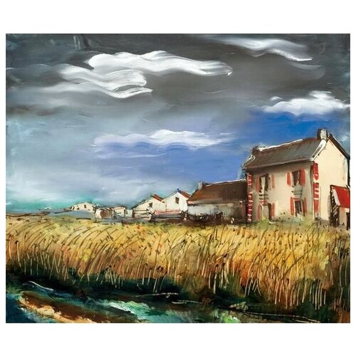         (Wheat Field and Houses)   59. x 50.,  2250 