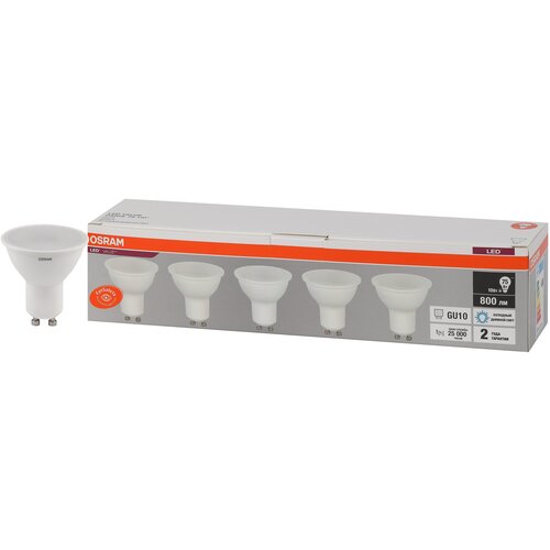 ������ 938� �������� ������������ OSRAM ������ ����� 10�� 220� GU10 PAR16 6500� �������� ����� (5��/��), �������� 1��.