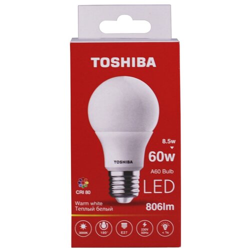 ������ 344� ����� ������������ ������� E27 LED smd A60-8.5w=60W 3000K 806lm ������ ����� ����