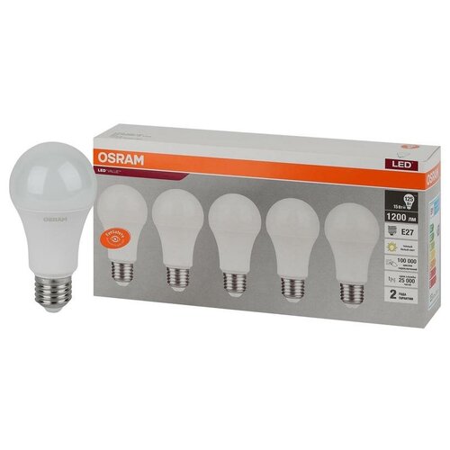 ������ 724� ����� ������������ LED Value LVCLA125 15SW/830 15�� ����������� ������� E27 230� 2�5 RU (��.5��) OSRAM 4058075577800