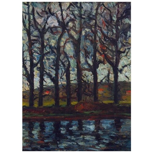         (The trees on the river bank) 3   50. x 69.,  2530 