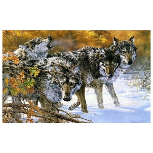  1410     (Wolves) 1 48. x 30.