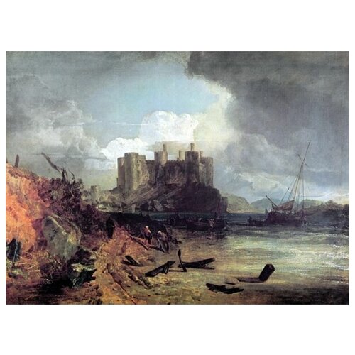 ������ 1810� ����������� �� ������ ����� (Conway Castle) Ҹ���� ������ 54��. x 40��.