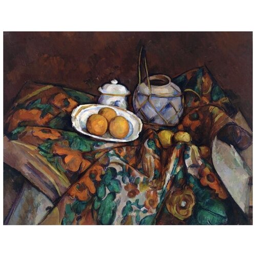  1210       ,    (Still Life with Ginger Jar, Sugar Bowl, and Oranges)   39. x 30.