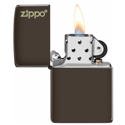  5100    ZIPPO Classic 49180ZL ZIPPO Logo   Brown Matte