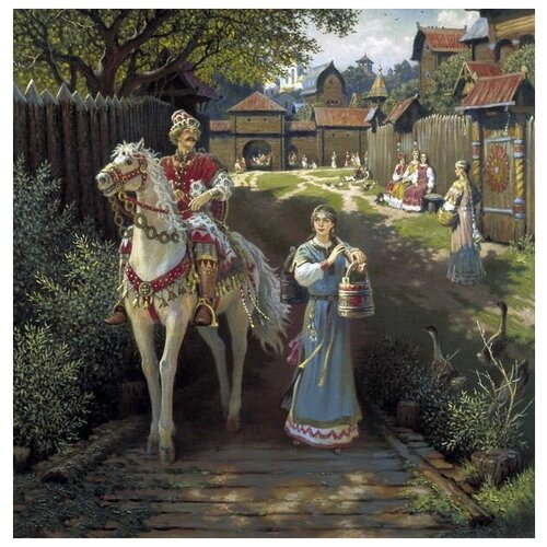  1000         (Alyosha Popovich and Helen Beauty)   30. x 30.