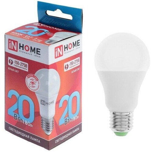 ������ 334� ����� ������������ IN HOME LED-A60-VC, �27, 20 ��, 230 �, 4000 �, 1900 ��