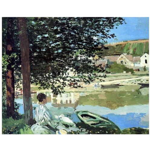  2360     -    (The River - On the Bank of the Seine)   63. x 50.