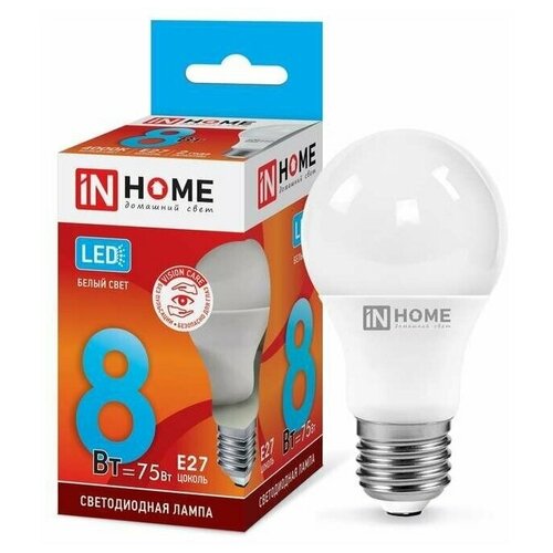������ 492� ����� ������������ LED-A60-VC 8�� 230� �27 6500� 720�� IN HOME (5 ����) (���. 4690612024042)