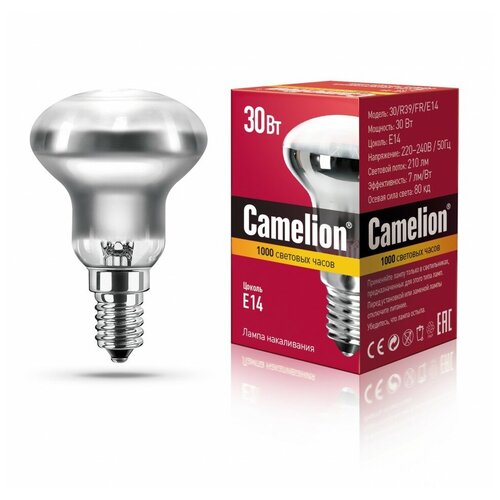 ������ 170� Camelion R39 E14 30W ���������� ������� 30/R39/FR/E14 (���. 604147)