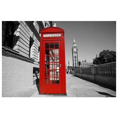  1340        (Telephone booth in London) 1 45. x 30.