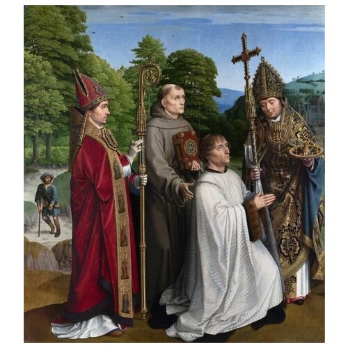  2810        (Canon Bernardijn Salviati and Three Saints)   60. x 67.