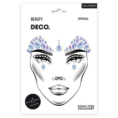  421      `DECO.` FACE CRYSTALS by Miami tattoos (Hollyweird)