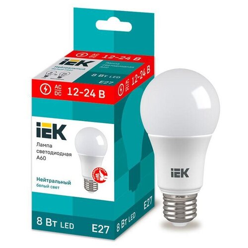 ������ 581� ����� ������������ A60 ��� 8�� 12-24� 4000� E27 (�������������), IEK LLE-A60-08-12-24-40-E27 (1 ��.)