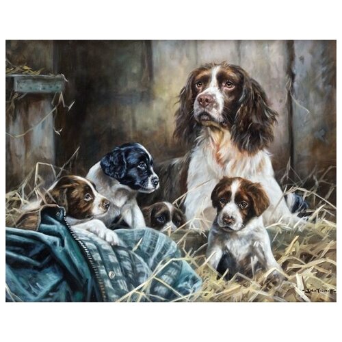  1200       (Dog and Puppys) 2   38. x 30.