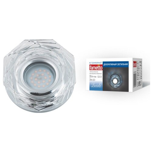  621 - DLS-L122 GU5.3 GLASSY/CLEAR Luciole Fametto