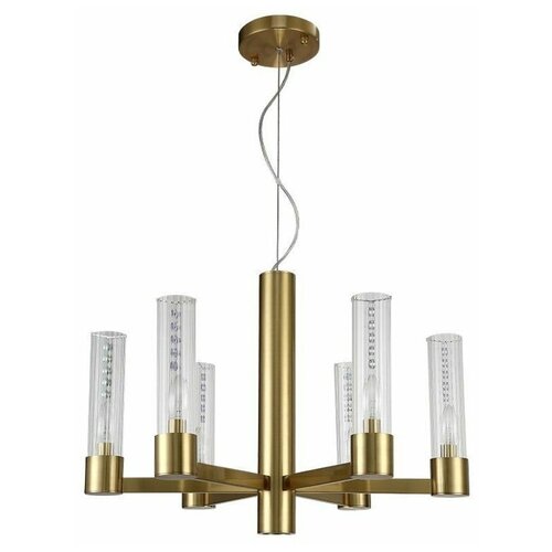  24900   Crystal Lux OTONO SP6+1 BRASS/TRANSPARENTE