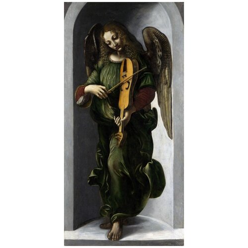  1690       (An Angel in Green with a Vielle)    30. x 61.