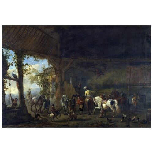  1330      (The Interior of a Stable)   44. x 30.