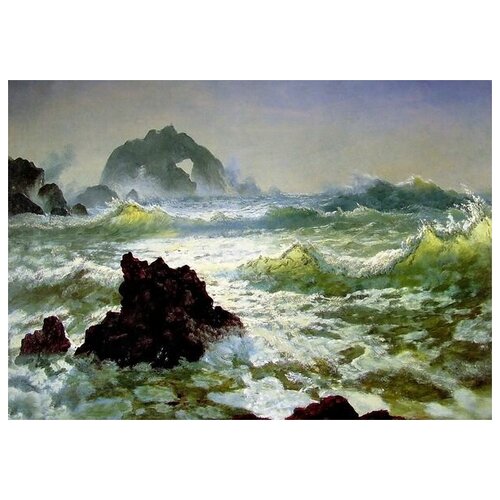  1880       (Rocks by the Sea)   57. x 40.