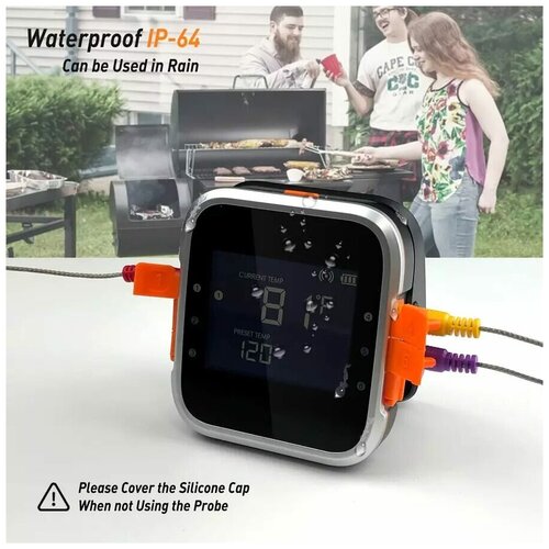 ������ 6900� ��������� WR01 ��� ����� ������� ������������ Bluetooth BBQGURU � 4 ������
