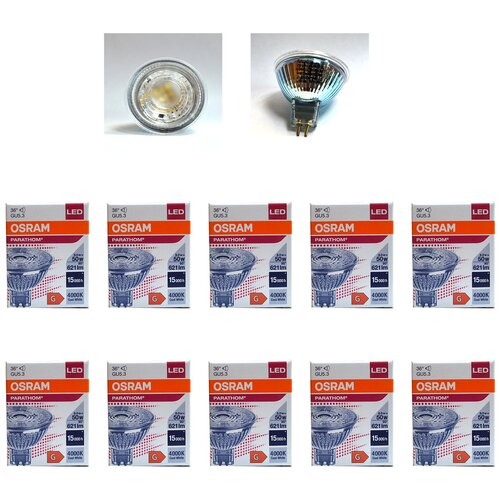 ������ 8649� �������� ������������ OSRAM ����� MR16 GU5.3 8�� 12� 621�� 4000� ������� �����, �������� 10��