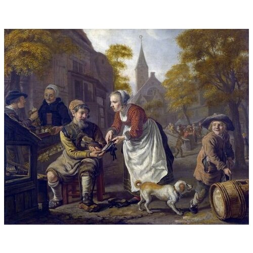  1200        (A Village Scene with a Cobbler)   38. x 30.