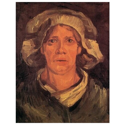  2410        (Head of a Peasant Woman with White Cap 6)    50. x 65.