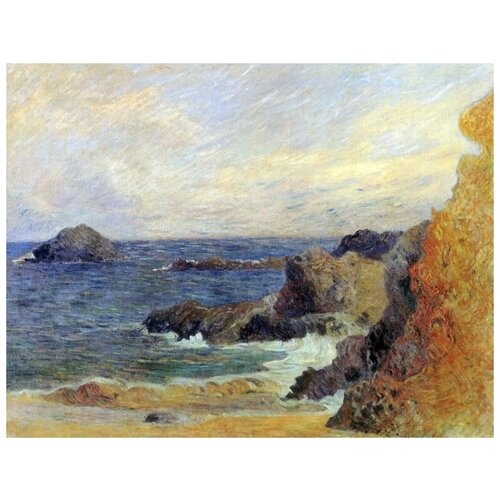  2410        (Rochers au bord de la mer)   65. x 50.