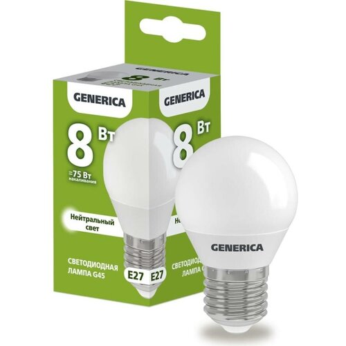 ������ 52� ����� ������������ G45 8�� ��� 4000� E27 230� GENERICA LL-G45-08-230-40-E27-G
