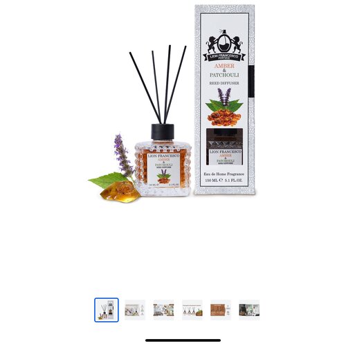  1590   /    /   lion francesco Reed Diffuser Amber & Patchouli