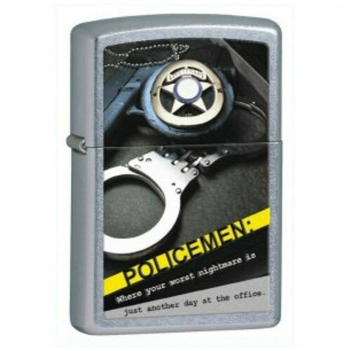  4634  Zippo Police Badge Handcuff