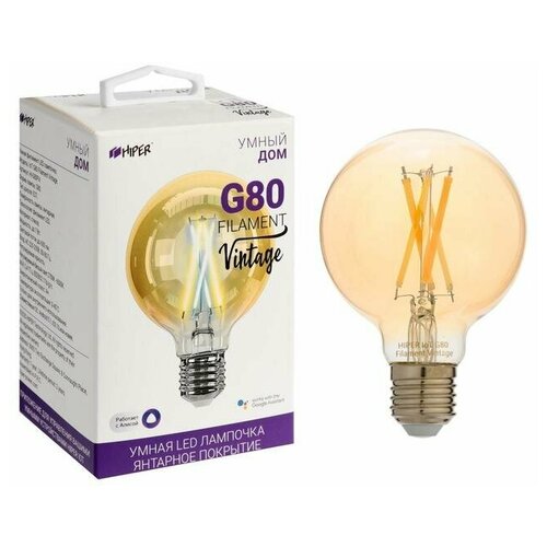  861   HIPER G80 Filament Vintage E27  7 600lm Wi-Fi [hi-g80fiv]