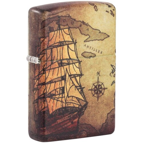  7140  Zippo Pirate Ship   White Matte, /, , , 38x13x57 