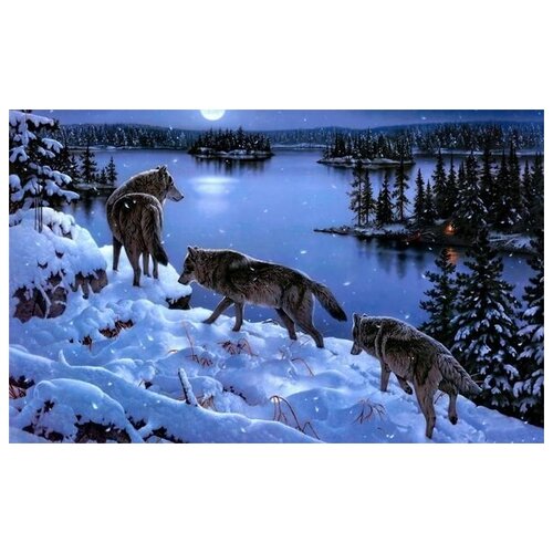  1410     (Wolves) 3 48. x 30.