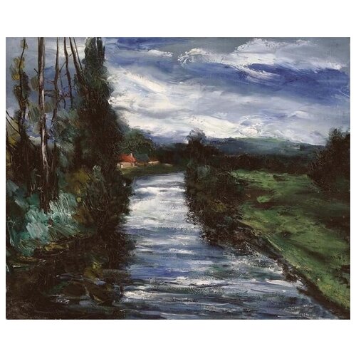  2300       (Landscape with a river)   61. x 50.