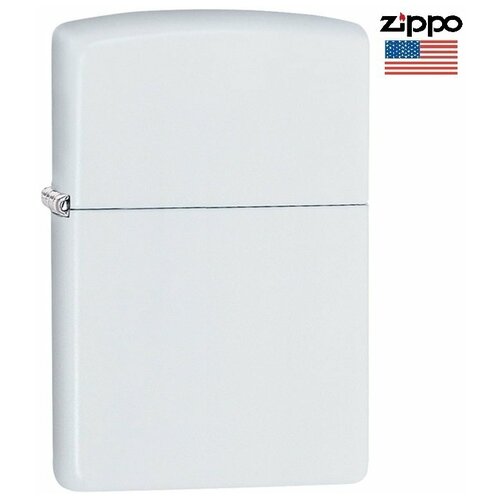     White Matte Zippo . 214,  3324 