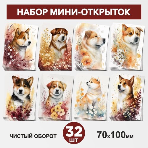  459  - 32 , 70100, , ,      /  2/ postcard_32_dog_set_2