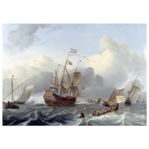 2580      (The Eendracht and a Fleet of Dutch Men-of-war)   71. x 50.