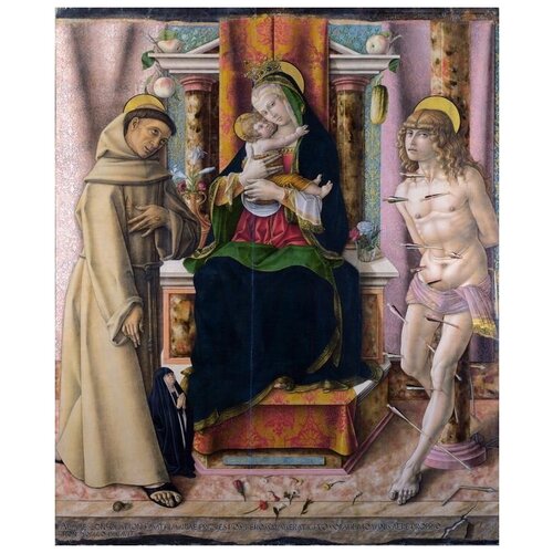  2300            (The Virgin and Child with Saints Francis and Sebastian0   50. x 61.