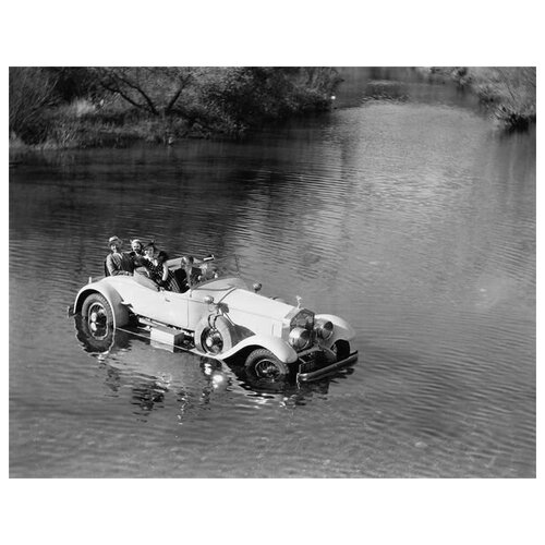  1200        (Retro car in the lake) 38. x 30.