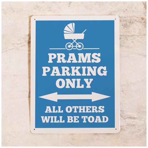  842  Prams parking only (Blue)