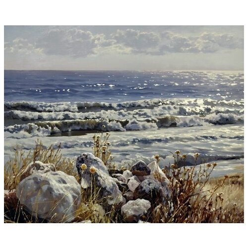        (Rocks by the Sea) 61. x 50.,  2300 
