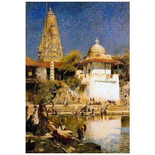  1930       (The Temple and Tank of Walkeschwar at Bombay)    40. x 58.