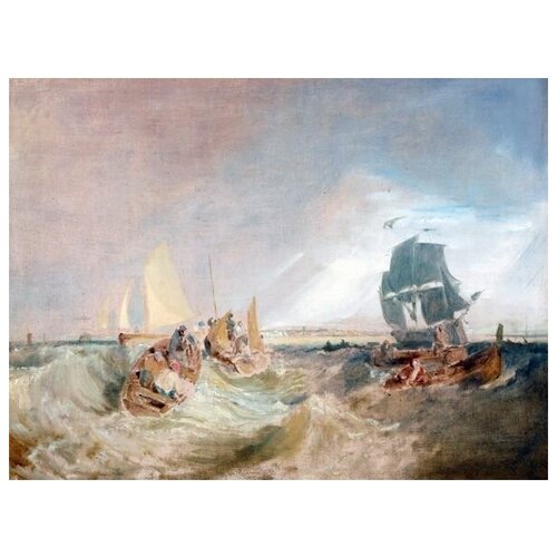  1810        (Shipping at the Mouth of the Thames) Ҹ  54. x 40.