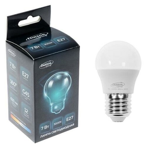������ 165� ����� c����������� Luazon Lighting, G45, 7 ��, E27, 630 ��, 3000 K, ������ �����