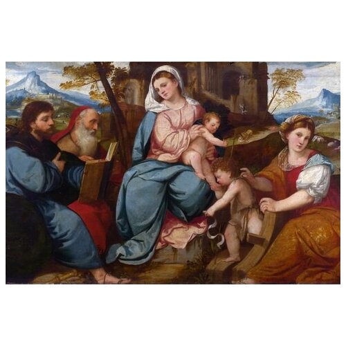  1340         ( The Madonna and Child with Saints)   (  ) 45. x 30.