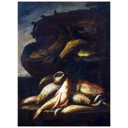  1810       (Still Life with Fish) 2 40. x 54.