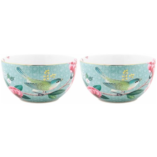  2291   2-  Pip Studio Blushing Birds Blue, . 12 , 51.003.114